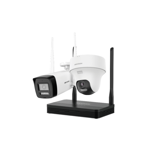 KIT DE CAMARAS IOT + NVR HIKVISION 4CH + 2CAM C/IR MICROFONO/PARLANTE