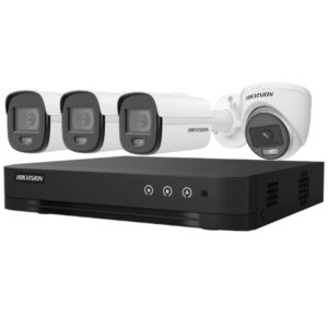 HIKVISION KIT DVR 4 Canales con 4 Cámaras 2.8mm – KIT-7204HGHI-4CAM/CV