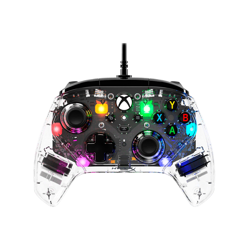 CONTROL GAM HYPX 7D6H2AA CLUTCH GLADIATE RGB USB/1JACK/XBOX/TRANSPAREN