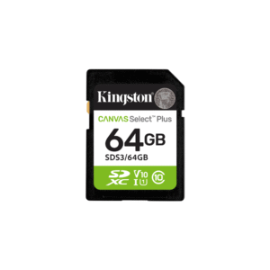 MEM SD KINGSTON  64GB SDS3/64GB 100 CANVAS SELECT PLUS SDXC CLASS 10