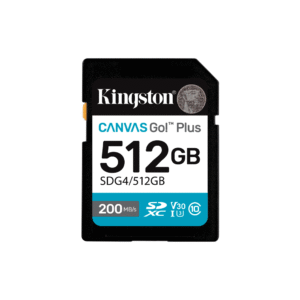MEM SD KINGSTON 512GB SDG4/512GB 200/160 CANVAS GO PLUS