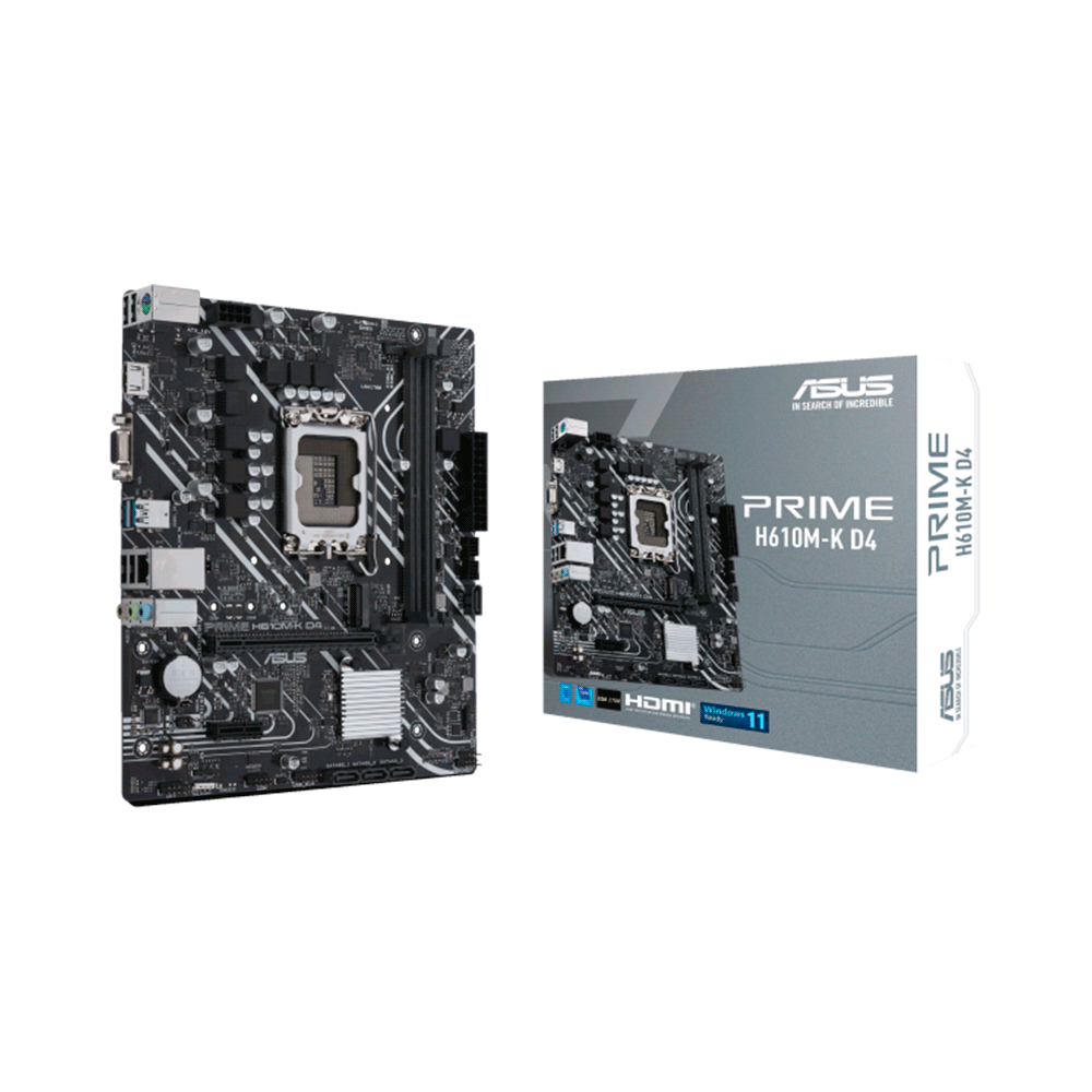 MB 1700 H610M-K D4 PRIME ASUS V/S/R/HDMI/M2/DDR4/USB3.2/MATX