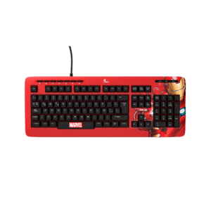 TECLADO USB XTECH XTK-M401IM IRON MAN ESP/ROJO/MULTIMEDIA PSJ