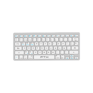 TECLADO BT FTXB1000 ULTRA SLIM ESP/PLATA 099512