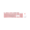 TECLADO+MOUSE WIR FTXGK600 NUM/ESP/BLA-ROSA 099659