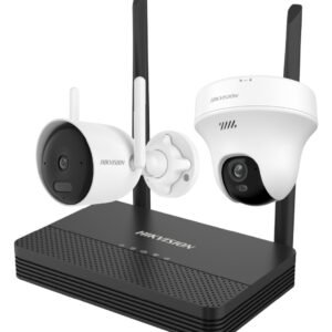 Kit CCTV Hikvision WiFi NVR + 2 Cámaras (Bullet 4MP + Turret 5MP) NKS4245WBTH